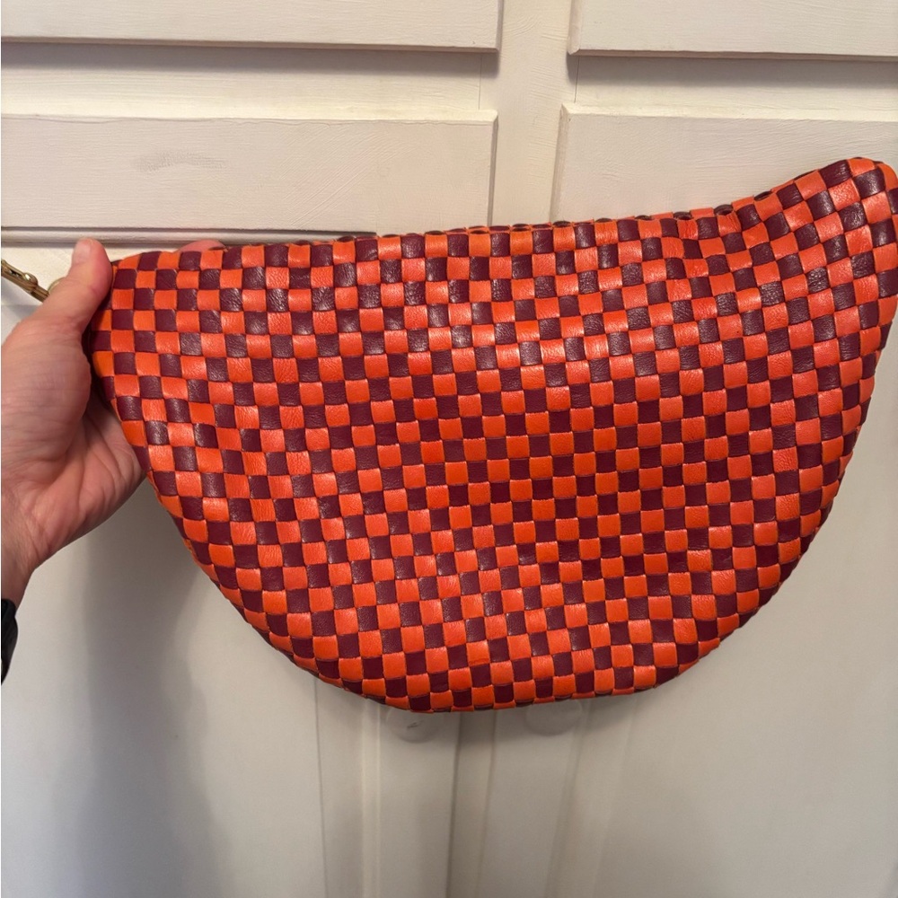 Clare V Red and Maroon Woven Grande Fanny - Picture 2 of 4